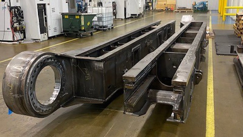 Part of a Mantis Crane Fabricated, Assembled and Welded at GMT Corporation